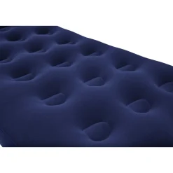 Matelas gonflable avec pompe à pied intégrée 1 place 185x76x22 cm - Bleu
