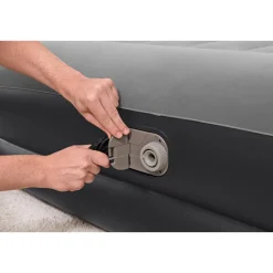 Matelas gonflable de camping - 2 personnes - 203x152x46cm