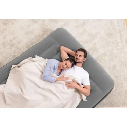 Matelas gonflable de camping - 2 personnes - 203x152x46cm