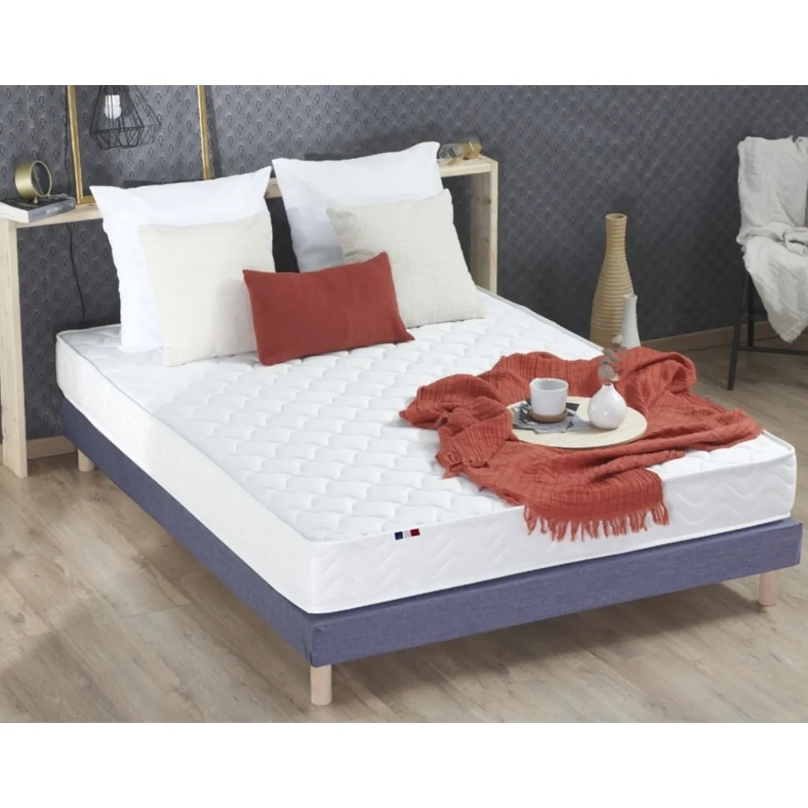 Matelas mousse 140x190 cm accueil latex ANNA