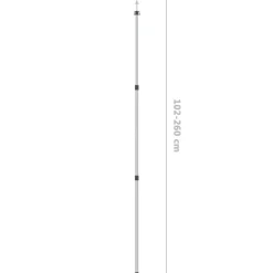 Mats de bache telescopiques 102-260 cm 2 pcs Aluminium