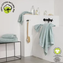 Maxi drap de bain uni en Coton bio 450 G/M²