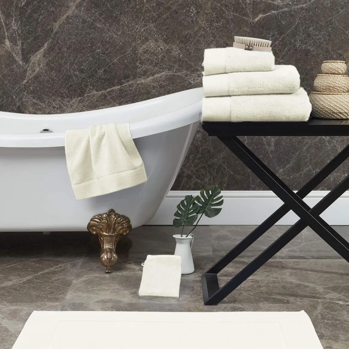 Maxi drap de bain Zéro Twist 560 g/m² SENSOFT - 100x150 cm