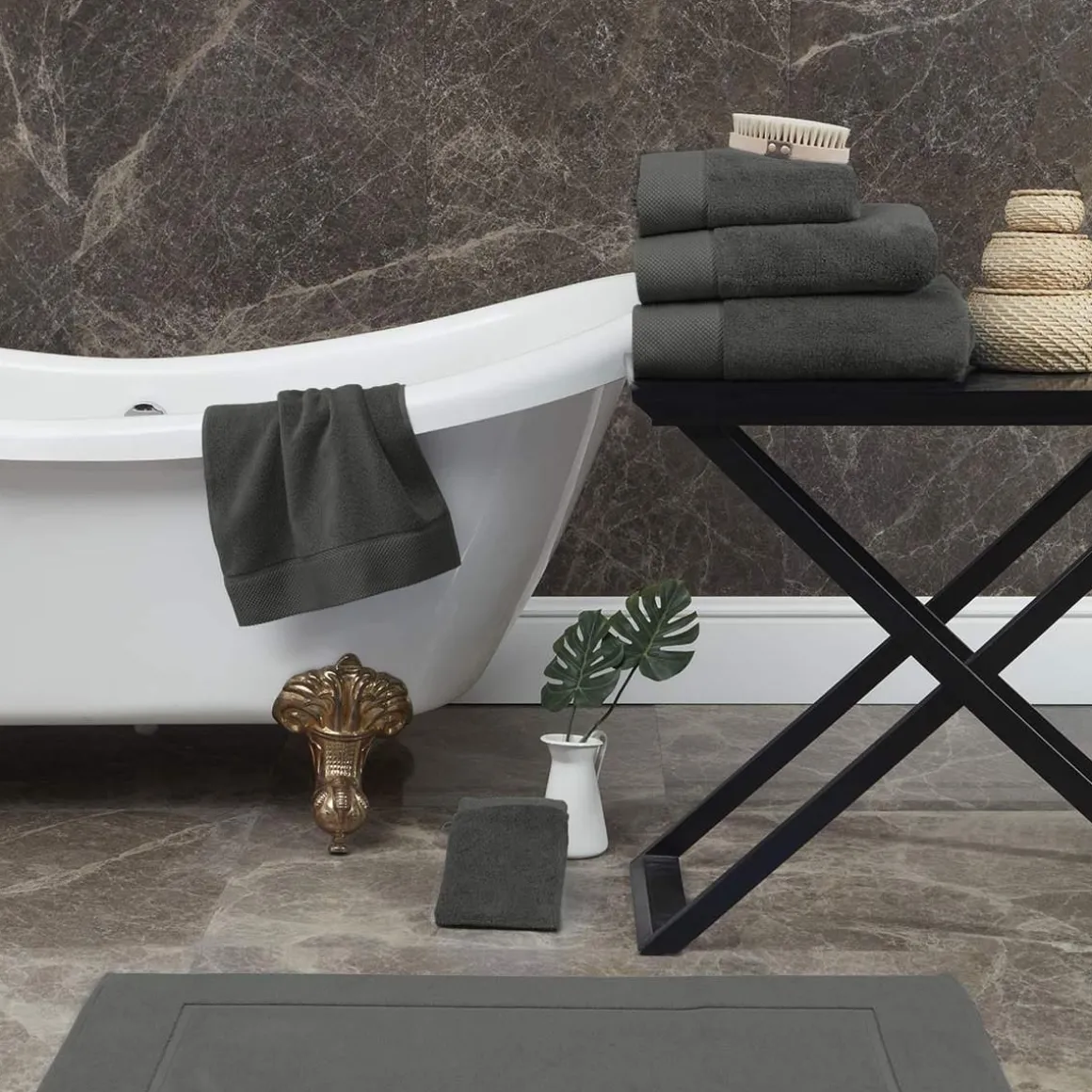 Maxi drap de bain Zéro Twist 560 g/m² SENSOFT - 100x150 cm