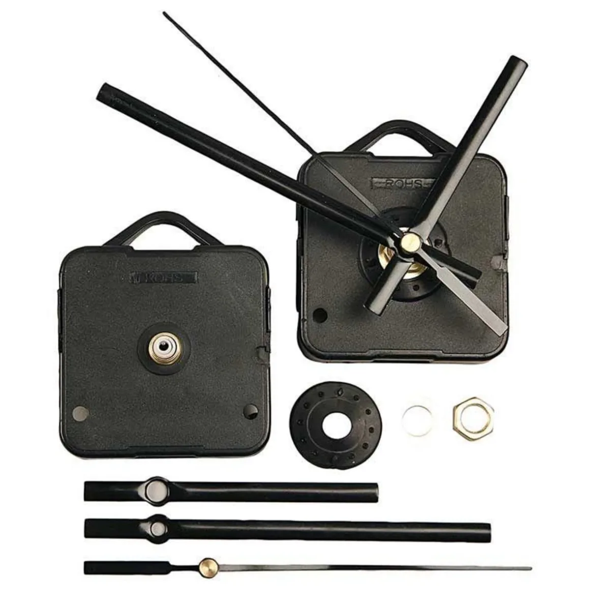 Mécanisme d'horloge avec aiguilles - max. 10 mm