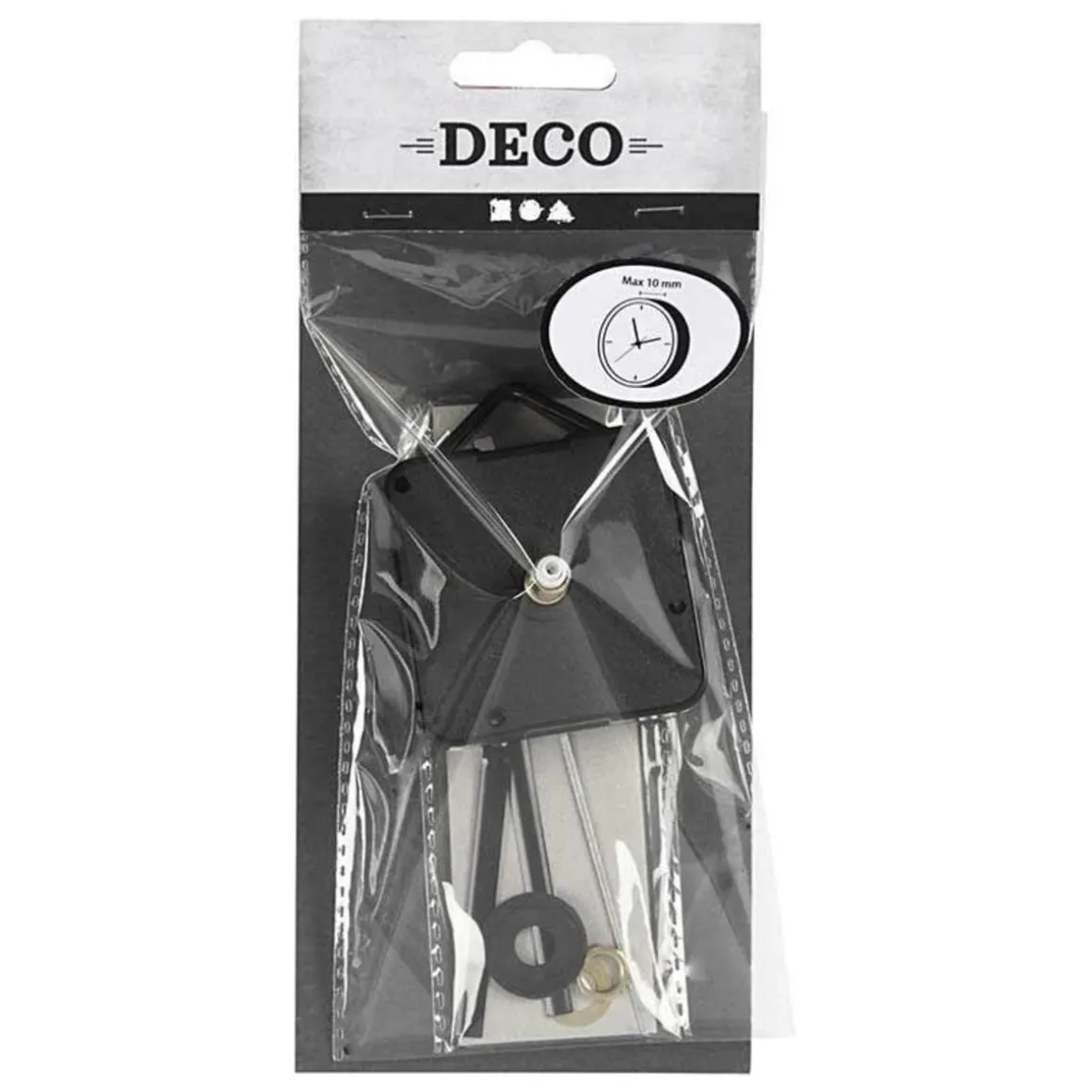 Mécanisme d'horloge avec aiguilles - max. 10 mm