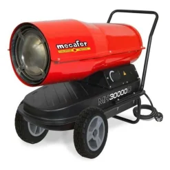 MECAFER Chauffage de chantier / Canon a air chaud Diesel / Fioul avec turbine incorporée 30000 W MH30000D