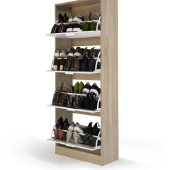 Meuble à chaussures 4 portes L60 cm TOWA