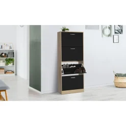 Meuble à chaussures 4 portes L60 cm TOWA