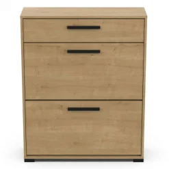 Meuble à chaussures 2 portes 1 tiroir L80 cm LIZZIE