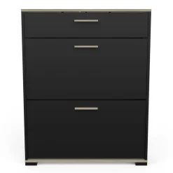 Meuble à chaussures 2 portes 1 tiroir L80 cm LIZZIE