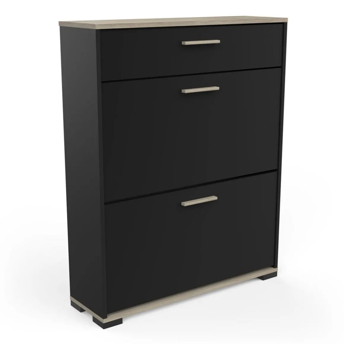 Meuble à chaussures 2 portes 1 tiroir L80 cm LIZZIE