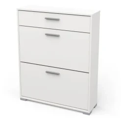 Meuble à chaussures 2 portes 1 tiroir L80 cm LIZZIE