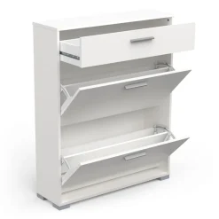 Meuble à chaussures 2 portes 1 tiroir L80 cm LIZZIE