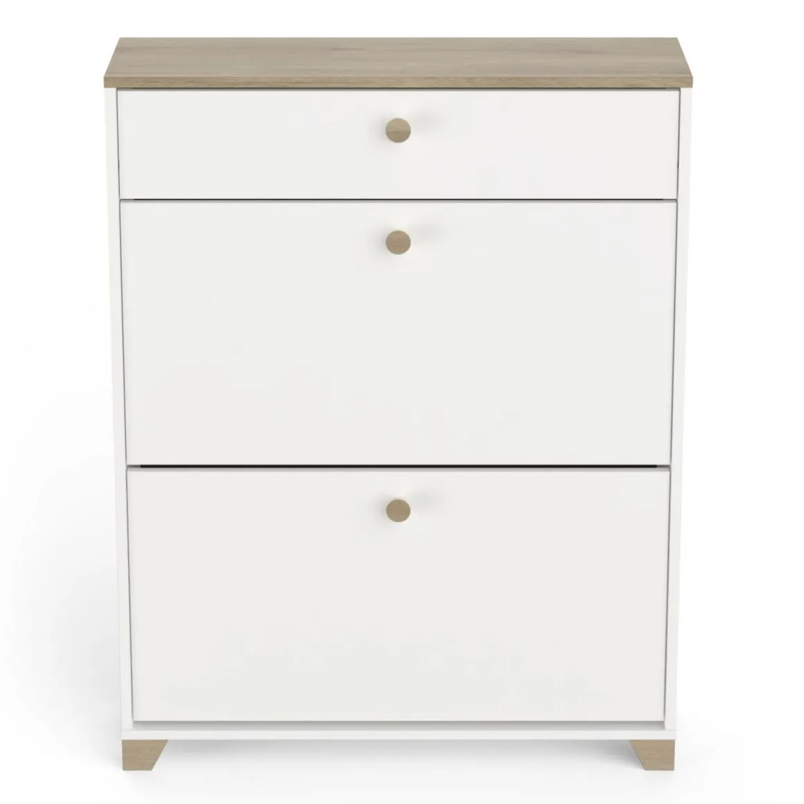 Meuble à chaussures 2 portes 1 tiroir L80 cm LIZZIE