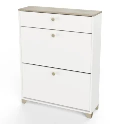 Meuble à chaussures 2 portes 1 tiroir L80 cm LIZZIE