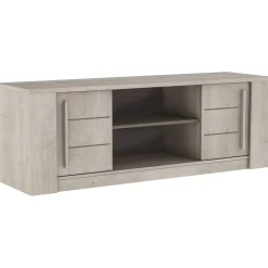 Meuble TV 2 portes coulissantes 2 niches CANNES