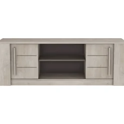 Meuble TV 2 portes coulissantes 2 niches CANNES