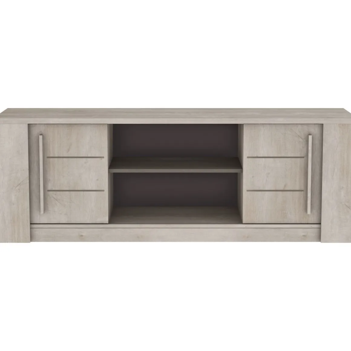Meuble TV 2 portes coulissantes 2 niches CANNES