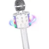 Micro Karaoké Bluetooth LED Q1191 - Silver