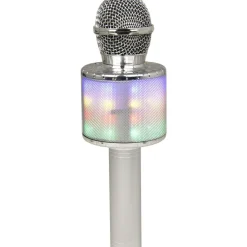 Micro Karaoké Bluetooth LED Q1191 - Silver