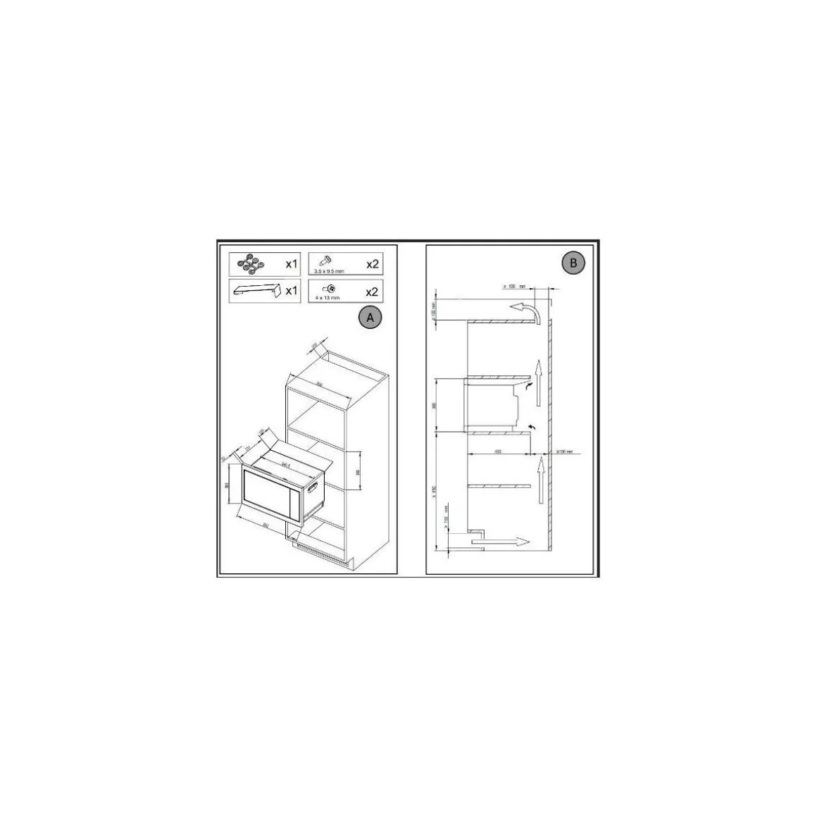 Micro ondes encastrable DME4310W Blanc Eternel