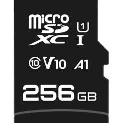 Micro SD XC - 256 Go - Adaptateur SD - Carte mémoire