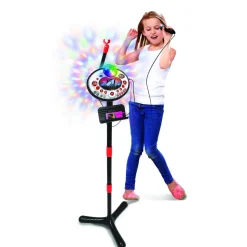 Micro sur pied SuperStar Light Show - Noir