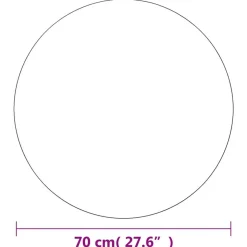 Miroir mural avec lampes LED Rond Verre