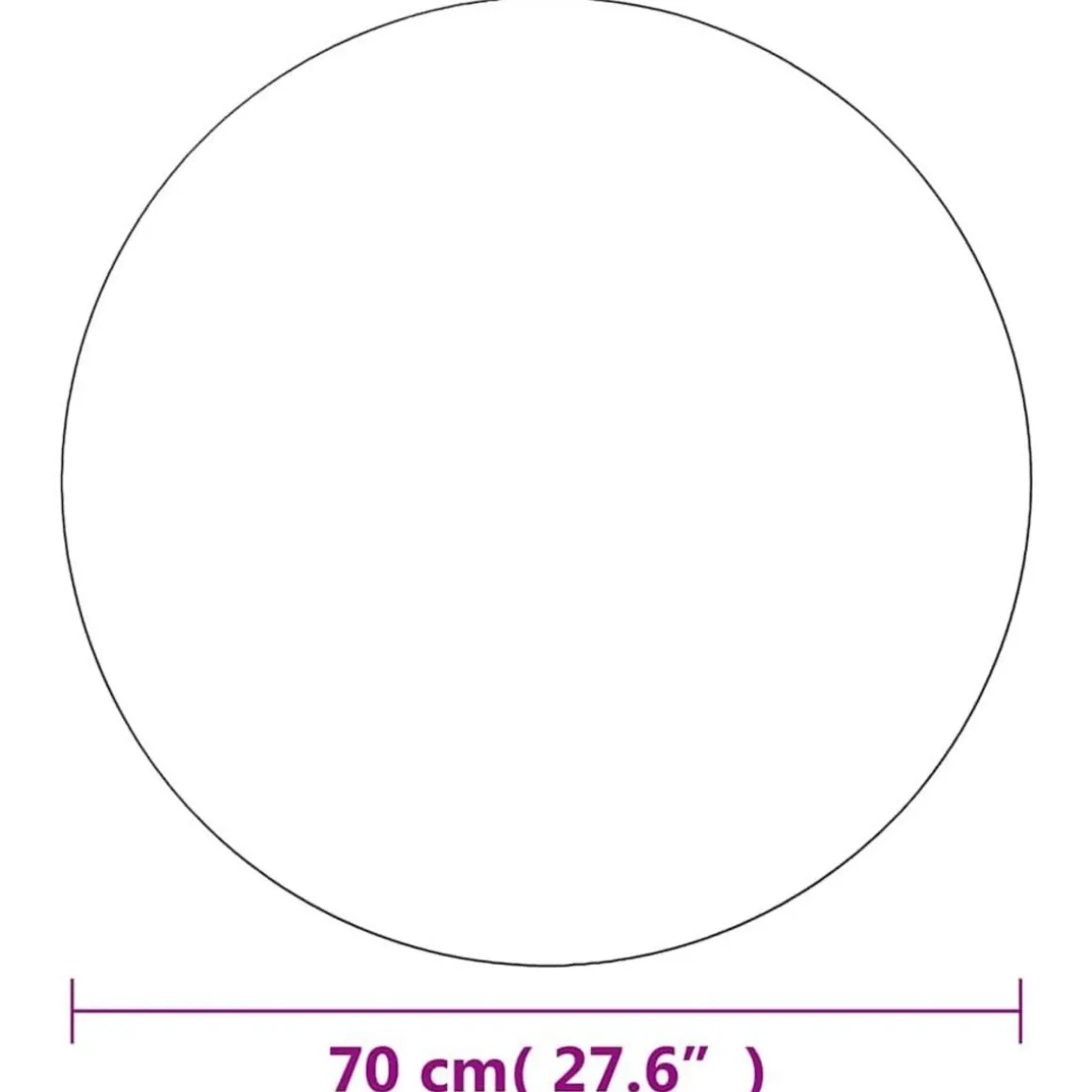 Miroir mural avec lampes LED Rond Verre