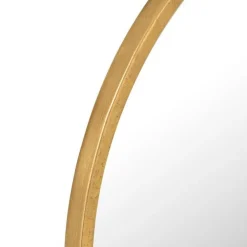 Miroir Mural en Métal Design Mona 30cm Or