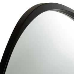 Miroir Mural en Verre Design Giles 99cm Noir