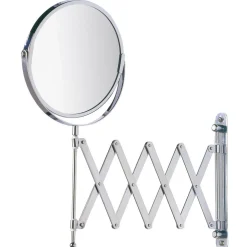 Miroir mural grossissant de salle de bain Exclusif - Diam. 16 cm - Argent