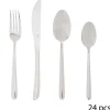 Ménagère 24 couverts - Inox - Lin
