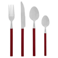 Ménagère 24 Pièces Indonésie 27cm Rouge Grenat