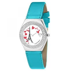 Montre Alysson Tour Eiffel à mouvement tournant SC Crystal ornée de Cristaux scintillants