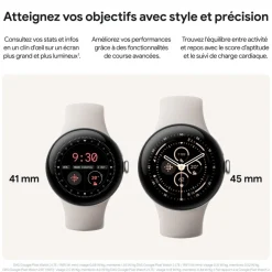 Montre connectée Pixel Watch 3 41 mm Noir Mat Bluetooth
