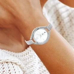 Montre Lana SC Crystal ornée d'un véritable diamant noir et de 46 Cristaux scintillants