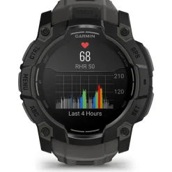 Montre sport Instinct3 Amoled 50mm Noir Bracelet gris