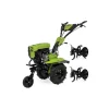 Motoculteur à essence 7CV 4T 5200W 212 cm3 Motobineuse avec Fraises et Butteur VITO