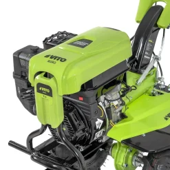 Motoculteur à essence 7CV 4T 5200W 212 cm3 Motobineuse avec Fraises et Butteur VITO