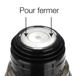 Mug Isolant Inox & Silicone 0,35L Noir