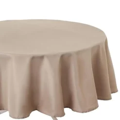Nappe Antitache Ronde Unie 180cm Lin