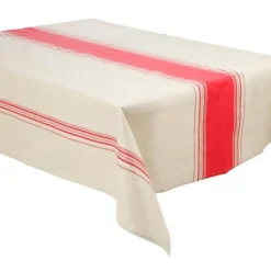 Nappe Enduite Antitache Bistrot 145x240cm Rouge