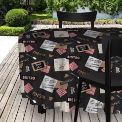 Nappe toile cirée ronde 160 cm BISTROT