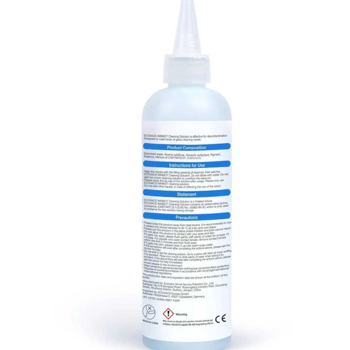 Nettoyant de nettoyage 230 ml pour Winbot