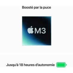 Ordinateur Apple Pro 14' M3 8Go RAM 512Go SSD Argent