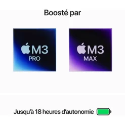 Ordinateur Apple Pro 14' M3 Pro 18Go RAM 1To SSD Argent