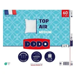Oreiller - DODO - MEDIUM TOP AIR - 60 x 60 cm - Blanc