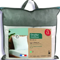Oreiller confort moelleux lavage à 95°